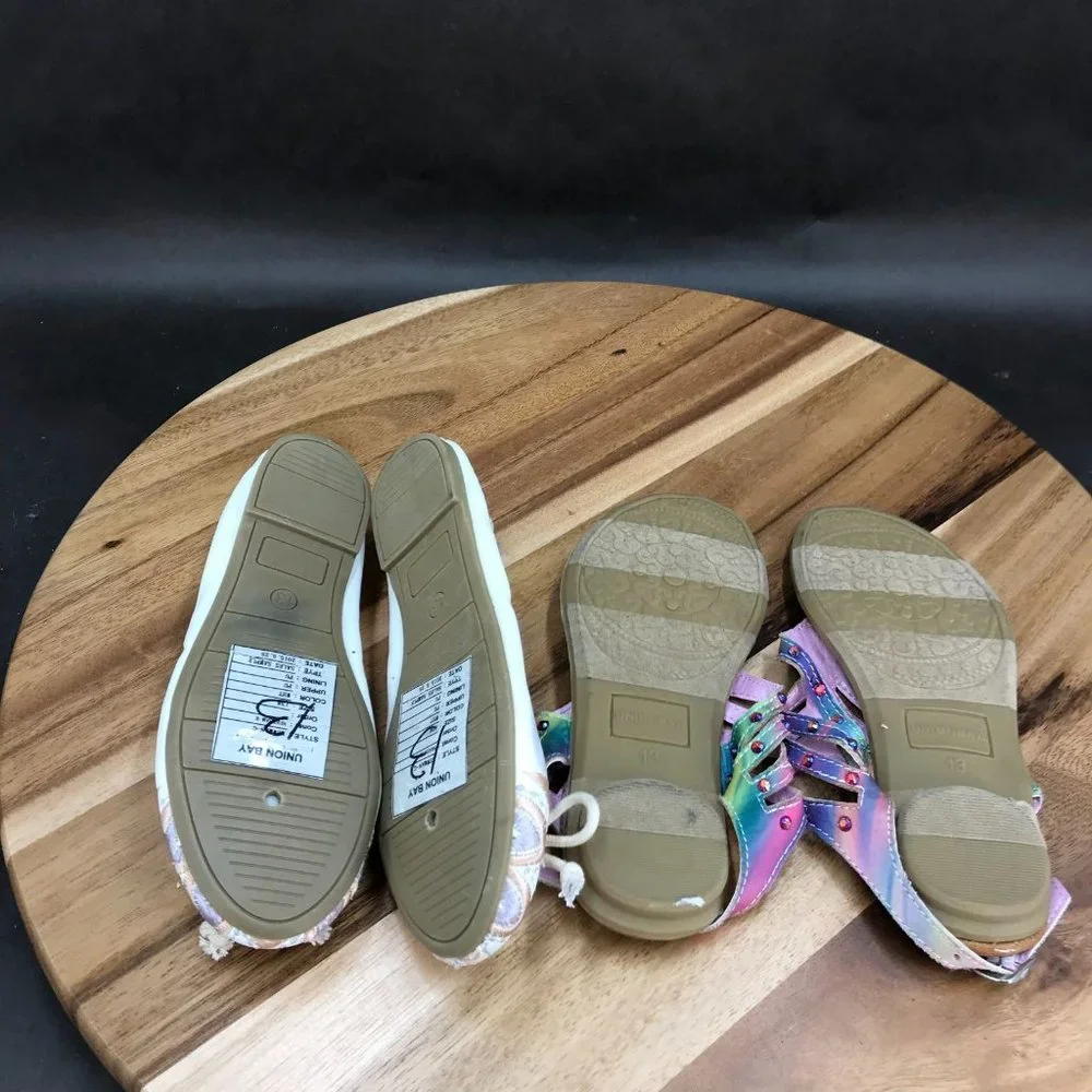 UnionBay Sandals and Flats 2 Pack Little Kids Size 13